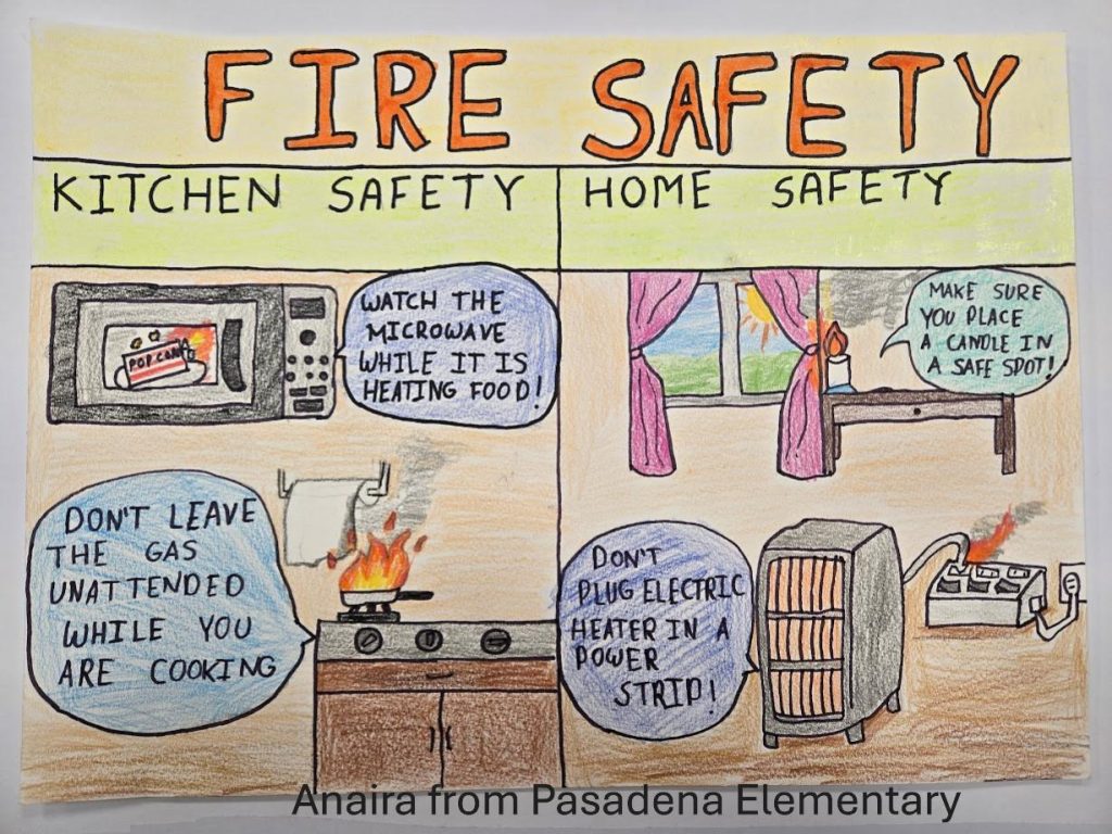 2024 Winning Fire Prevention Posters Plainview Volunteer Fire Department