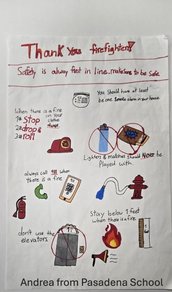 2024 Winning Fire Prevention Posters Plainview Volunteer Fire Department